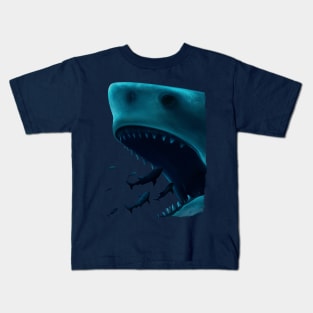 Shark Attack (transparent) Kids T-Shirt